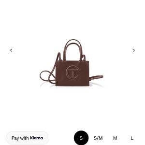 Telfar Chocolate Brown Mini Shopping Bag